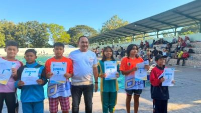 Siswa SDN 1 Tanjung Wakili Kabupaten Lombok Timur pada O2SN Tingkat Provinsi NTB Cabang Olahraga Renang