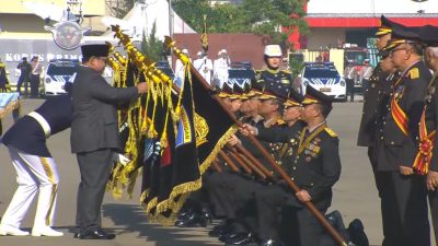 10 Polda dan Dua Satker Dapat Tanda Kehormatan Samkaryanugara Nugraha Sakanti dari Presiden Prabowo