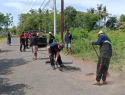 FRB Gelar Bakti Sosial Perbaikan Jalan, Wujud Kepedulian terhadap Keselamatan Warga