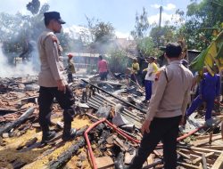 Polres Wonogiri Bergerak Cepat Tangani Kebakaran Rumah di Eromoko, Polisi Lakukan Penyelidikan Penyebab Kebakaran