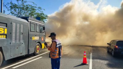 Kebakaran Lahan di sepanjang Jalan Tol Pejagan KM 248 Brebes Jadi Peringatan, Polda Jateng Imbau Masyarakat Hentikan Pembakaran Lahan Saat Musim Kemarau