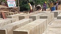 Mutu Paving Block Proyek P3-TGAI di Desa Karya Sakti Lampura Dipertanyakan