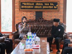 Ajak Jaga Kerukunan dan Jogo Bojonegoro, Kapolres AKBP Yenni Diarty Sambangi Padepokan PSHT