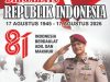 Kasat Narkoba Polres Tanjung Perak mengucapkan Dirgahayu Republik Indonesia ke-81