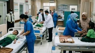 Diduga Keracunan Makanan, 19 Siswa SDI Arahmah Jalani Perawatan di RSU Assakinah Medika