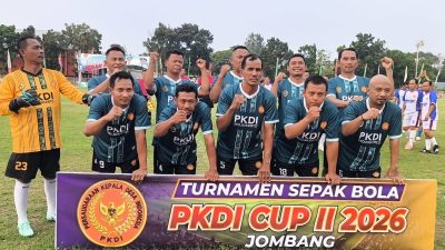 Kesebelasan Kabupaten Mojokerto Juara Grup C, Melaju ke 12 Besar di Turnamen PKDI Cup II 2026