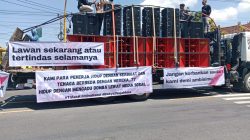 Demo Tambang Galian C Kembali Digelar, Massa Desak Polersta Banyuwangi Tidak Tebang Pilih dalam Pengakan Hukum