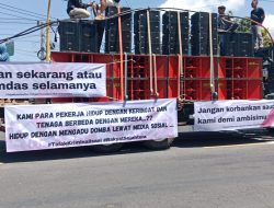 Demo Tambang Galian C Kembali Digelar, Massa Desak Polersta Banyuwangi Tidak Tebang Pilih dalam Pengakan Hukum