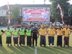 Meriahkan HUT Kemerdekaan RI ke-81, Polres Jombang Gelar Turnamen Mini Soccer Bersarung