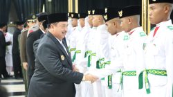 Diiringi Prosesi Sakral, Warsubi Kukuhkan Putra-Putri Terbaik Jombang Jadi Paskibraka 2026