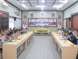 Polres Jombang Gelar Rakor Pengamanan Istighotsah Akbar Pra Muktamar NU ke-35