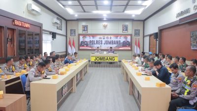 Polres Jombang Gelar Rakor Pengamanan Istighotsah Akbar Pra Muktamar NU ke-35