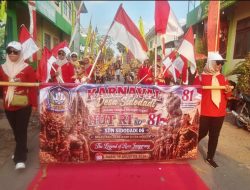 Meriahkan HUT RI ke-81, Pemdes Sidodadi Adakan Kirab Budaya Tingkat Lembaga Pendidikan