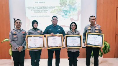 Polresta Sidoarjo Peroleh Penghargaan Pengelolaan Anggaran Semester I 2026