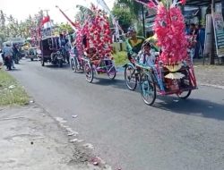 Pawai Karnaval Meriahkan Maulid Nabi Muhammad SAW dan HUT Kemerdekaan RI ke-81 di Dusun Gurit Banyuwangi