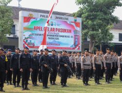 Apel Gelar Pasukan Pengamanan Muktamar NU ke-35 Digelar di Jombang