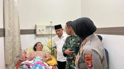 Bentuk Kepedulian, Forkopimda Lampura Jenguk Dua Anggota Polisi Korban Baku Tembak