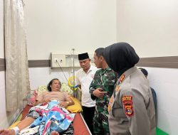 Bentuk Kepedulian, Forkopimda Lampura Jenguk Dua Anggota Polisi Korban Baku Tembak