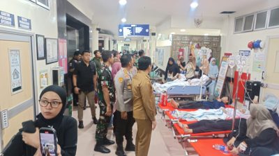 Ratusan Santri Ponpes Manbaul Hikam Desa Putat Tanggulangin Sidoarjo Dilarikan ke Rumah Sakit Usai Santap MBG