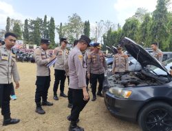 Cek Fisik Hingga Administrasi, Kendaraan Dinas Polres Lampura Diperiksa Wakapolres