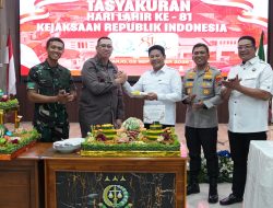 Kapolresta Sidoarjo Hadiri Tasyakuran Hari Lahir Kejaksaan RI ke-81