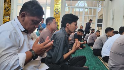 Polresta Sidoarjo Gelar Doa Bersama untuk Musibah Kapal Virgo dan Jurnalis Hilang Saat Liput Anak Krakatau