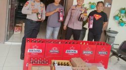 Polisi Gerak Cepat, 321 Botol Miras Berbagai Merek Disita di Wonosalam