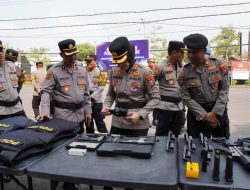 Polres Bojonegoro Gelar Apel Kesiapsiagaan, Personel hingga Sarpras Dicek