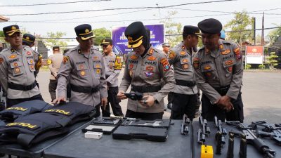 Polres Bojonegoro Gelar Apel Kesiapsiagaan, Personel hingga Sarpras Dicek