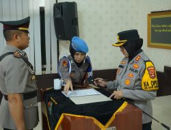 Penyegaran Organisasi, Polres Lampung Utara Gelar Sertijab Kasat Lantas