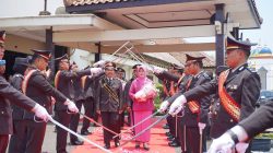 Polres Lampura Gelar Tradisi Pelepasan Personel Purnabakti Tahun 2026
