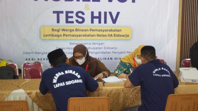 Dinkes Gelar Screening HIV dan Sifilis di Lapas Sidoarjo