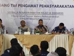 Lapas Sidoarjo Gelar Sidang TPP, Bahas Hak Integrasi hingga Usulan Tamping 100 Warga Binaan