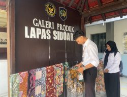 Giatja Lapas Sidoarjo Kenalkan Produk Warga Binaan