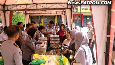 Polres Blitar Kota Gelar Gerakan Pangan Murah, Bantu Masyarakat Dapatkan Bahan Pokok dengan Harga Terjangkau