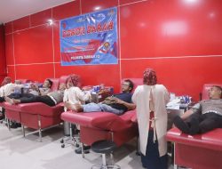Sambut Hari Jadi Humas Polri ke-75, Polresta Sidoarjo Gelar Donor Darah