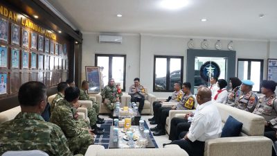 Perkuat Sinergitas, Kapolresta Sidoarjo Kunjungan ke Lanudal Juanda