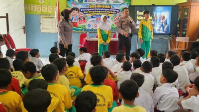 Cegah Bullying, Polsek Gedangan Beri Edukasi Pelajar SDN Karangbong