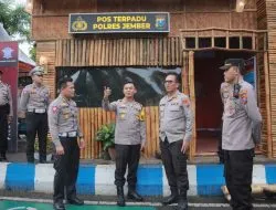 Tim Pamatwil Polda Jatim Cek Pos Pam Nataru dan Gereja Di Kabupaten Jember