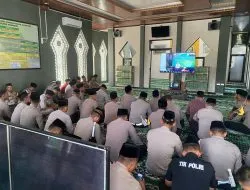 Tingkatkan Karakter Iman Dan Taqwa, Personil Polres Wonogiri Antusias Ikuti Binrohtal
