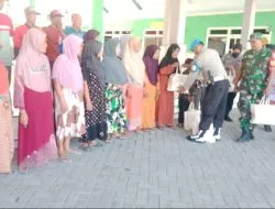 Polsek Krembung Bagikan 50 Paket Sembako Peringati Hari Bhayangkara ke-78