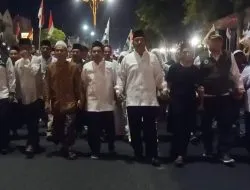 Usai Ziarah ke Makam Abah Yat dan Silaturahmi ke Pondok Pesantren, Pasangan Gus Juned – Mas Amin Daftar ke KPU
