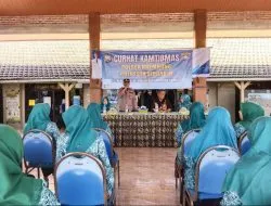 Polsek Krembung Gelar Curhat Kamtibmas di Balai Desa Tanjek Wagir