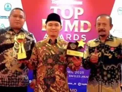 Bupati Gus Barra Apresiasi Perumdam Mojopahit yang Raih Penghargaan Prestasi Tertinggi di Ajang Top BUMD Award 2025