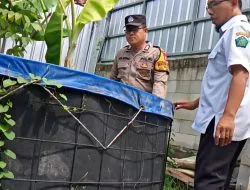 Polsek Waru Polresta Sidoarjo Aktif Dorong Ketahan Pangan Lewat Budidaya Ikan Patin di Desa Tropodo