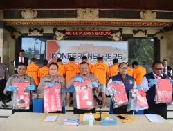 Satreskoba Polres Badung Bekuk 2 Perempuan dan 7 Pria Dalam Kasus Narkoba